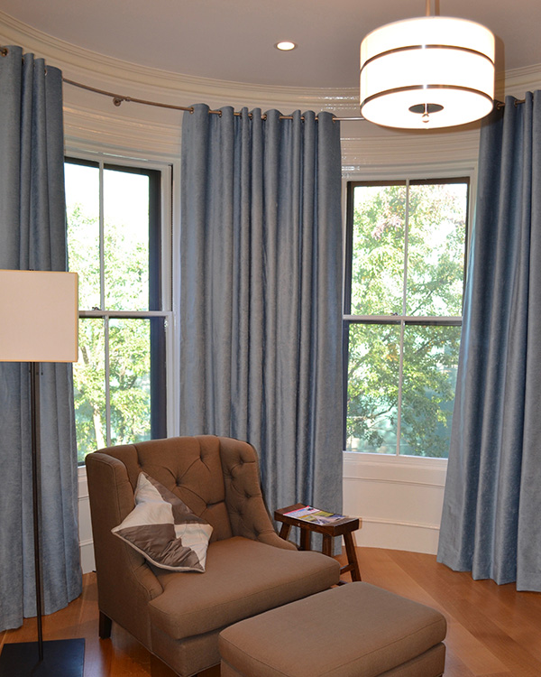 windows for curtains or drapes
