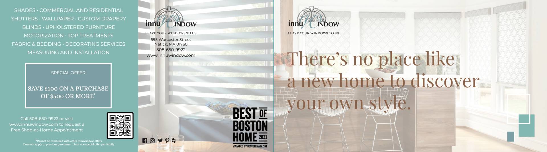 Special Offer - Save $100 on a Purchase of $500 or more at Innuwindow near Natick, Massachusetts (MA)