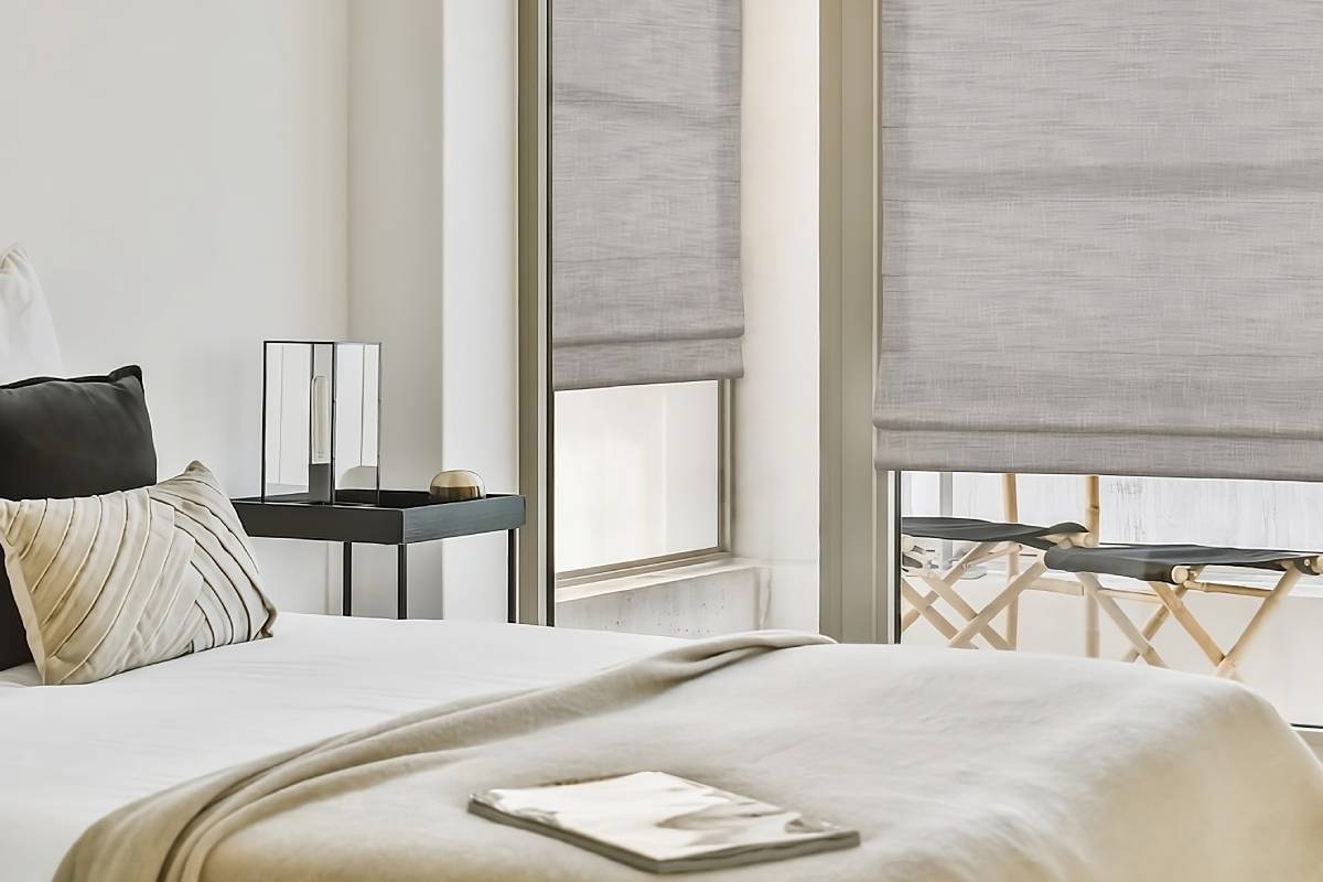 Pro Design Portfolio Collection™ Natural Shades in a bedroom near Natick, Massachusetts (MA)