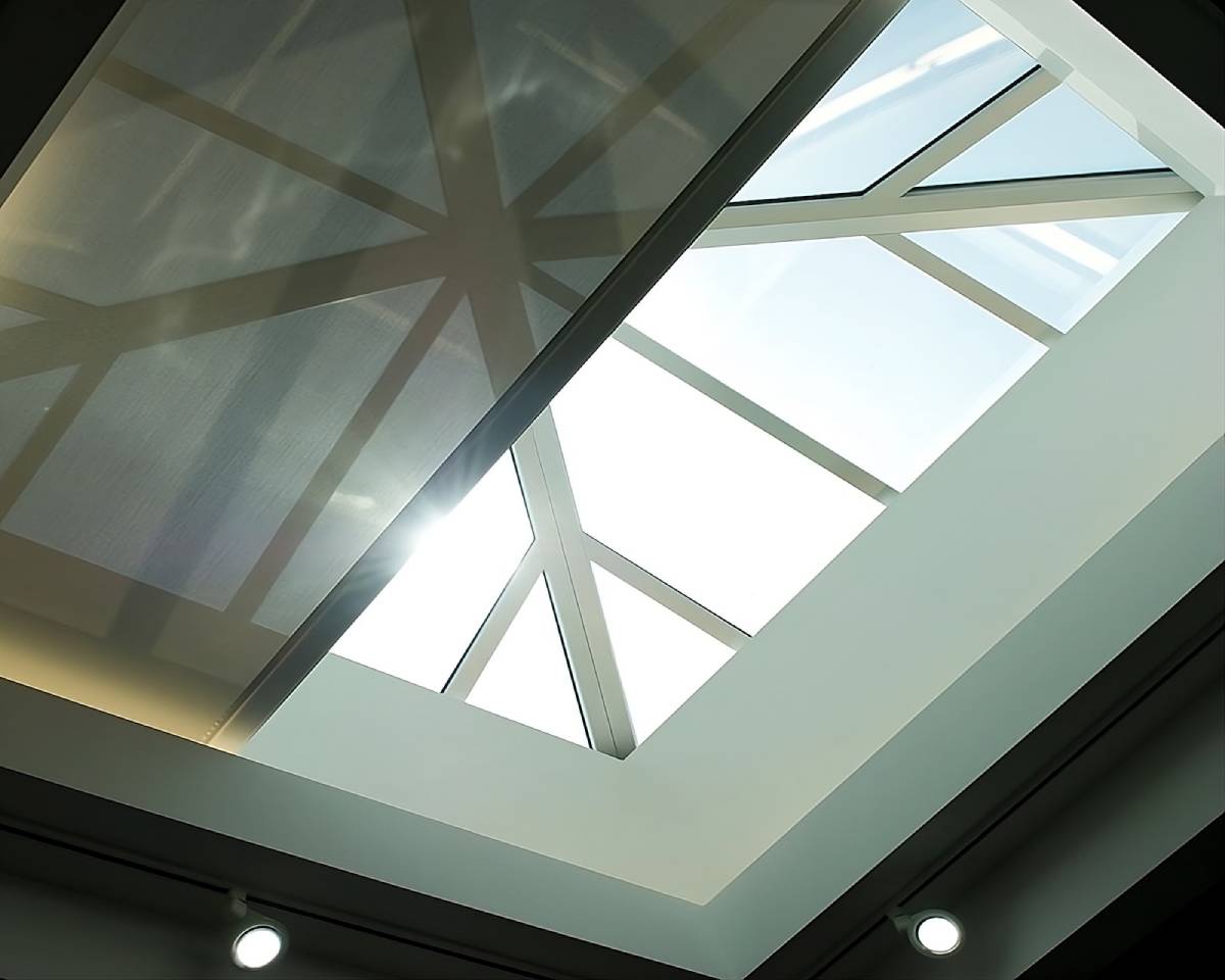 Draper Skylight Motorized FlexShade® at Innuwindow near Natick, MA