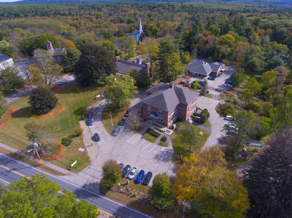 Sherborn Town Hall on Washington Street, Sherborn, Massachusetts (MA)