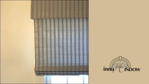 Woven Roman Shades a top treatment near Natick, Massachusetts (MA)